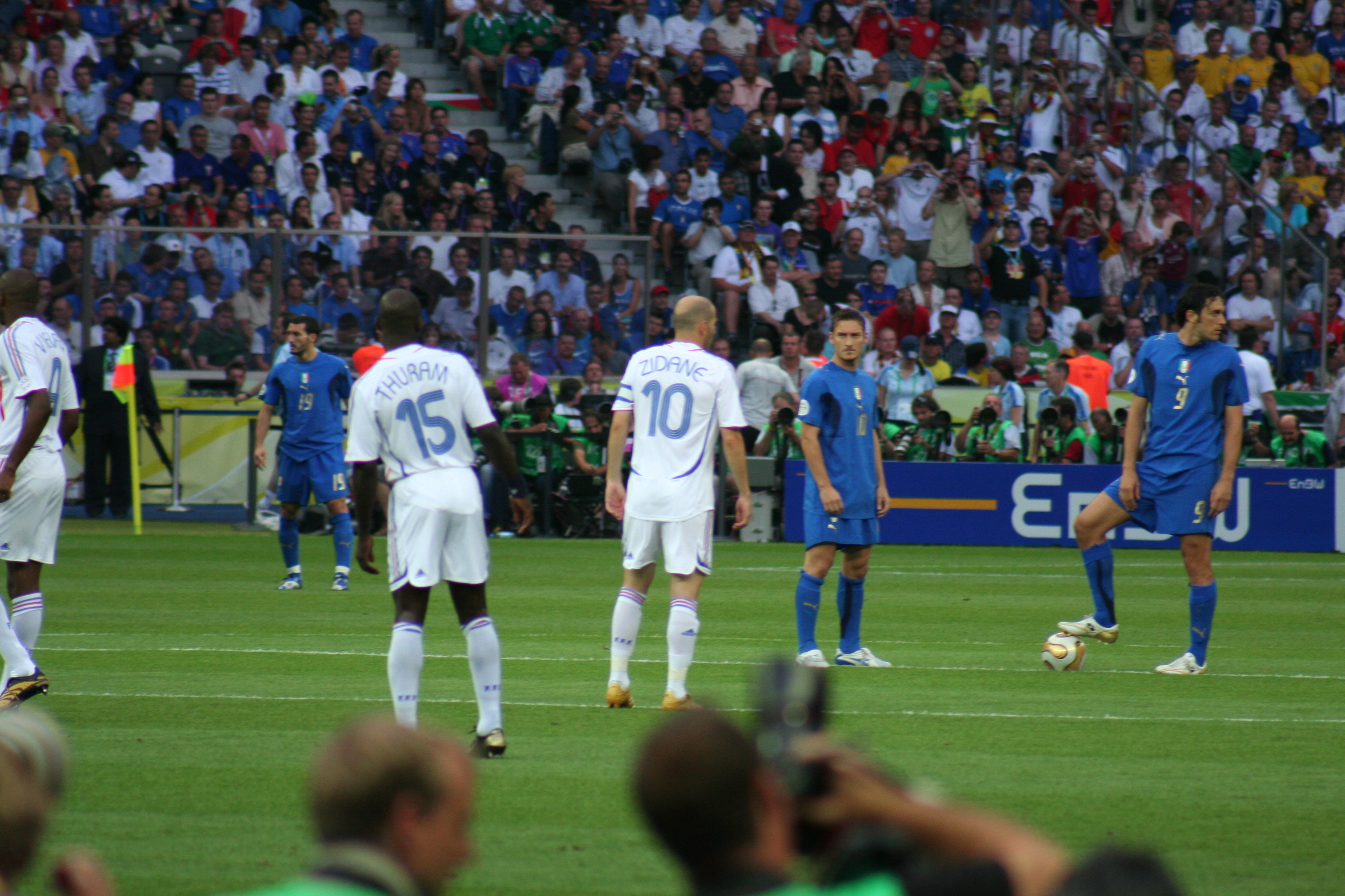 Italy and France in world cup final 2006